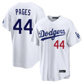 Los Angeles Dodgers #44 Andy Pages Player White CONTON Home Game Stitched Jerseys