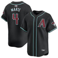 Arizona Diamondbacks #4 Ketel Marte Player Black CONTON Limited Home Game Stitched Jerseys