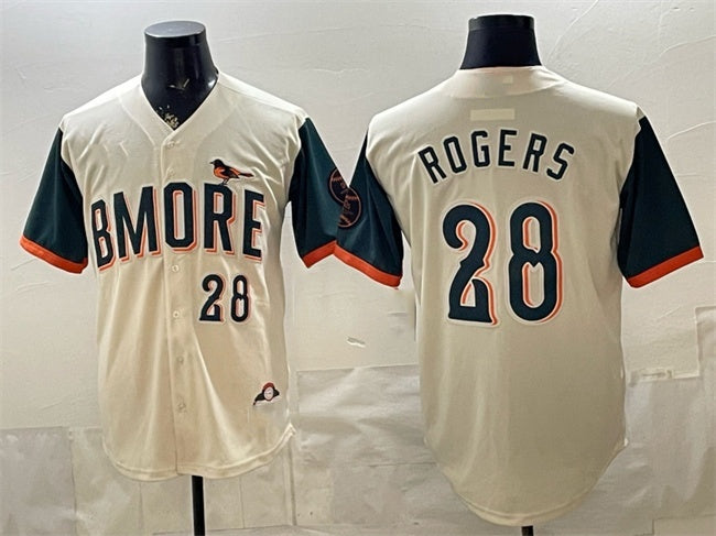 Baltimore Orioles #28 Trevor Rogers Natural CONTON 2026 City Connect Stadium Stitched Jersey
