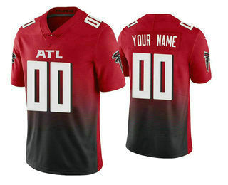 Custom A.Falcons 2020 Red CONTON Active Player Limited Stitched Jersey