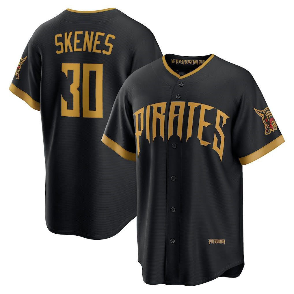 Pittsburgh Pirates #30 Paul Skenes Black CONTON 2026 City Connect Stadium Jersey
