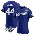 Los Angeles Dodgers #44 Andy Pages Player Royal CONTON World Series City Connect Elite Home Stitched Jerseys
