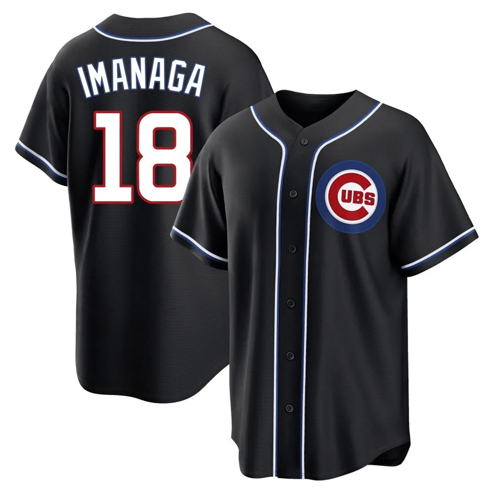 Chicago Cubs #18 Shota Imanaga Player Black CONTON Fashion Out Game Stitched Jerseys