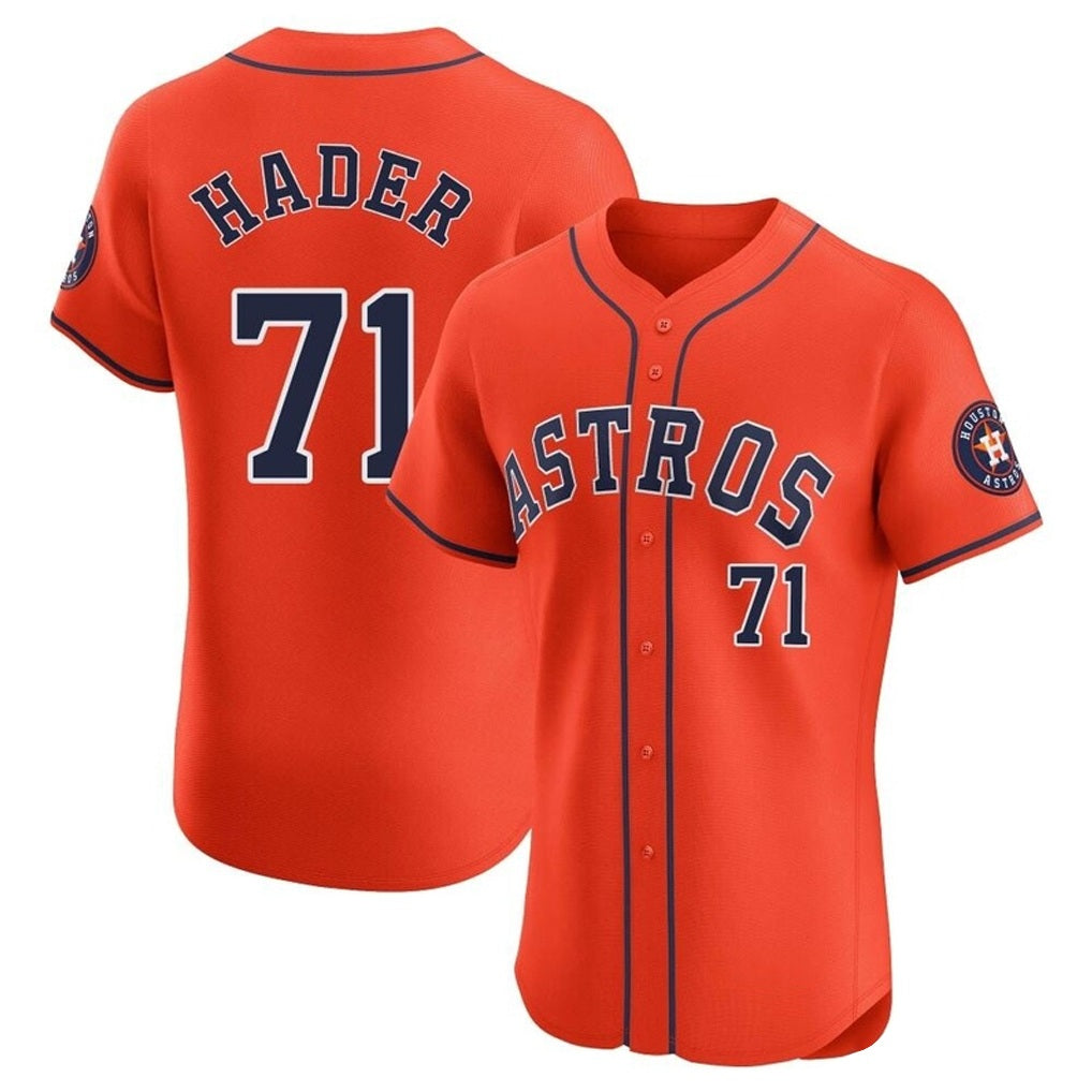 Houston Astros #71 Josh Hader Player Orange CONTON Home Limited Elite Stitched Jerseys