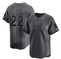 New York Mets #22 Juan Soto Graphite CONTON 2024 City Connect Limited Stitched Jersey