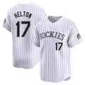 Colorado Rockies #17 Todd Helton Player White CONTON Limited Home Stitched Jerseys
