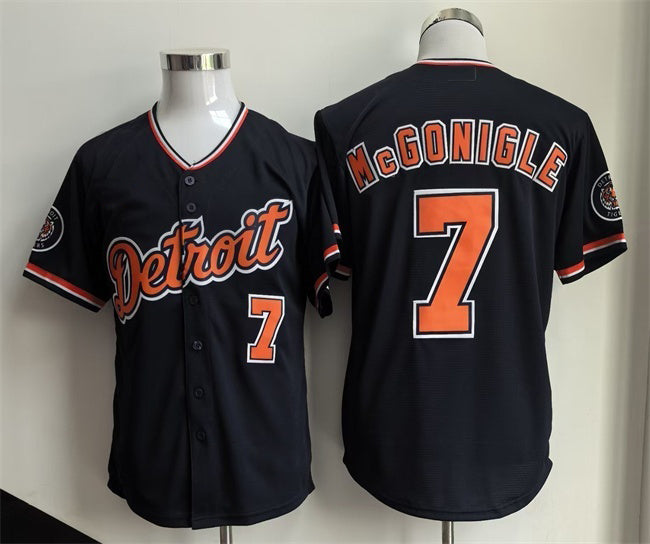 Detroit Tigers #7 Kevin McGonigle Black CONTON 2026 Alternate Vapor Premier Limited Stitched Jersey