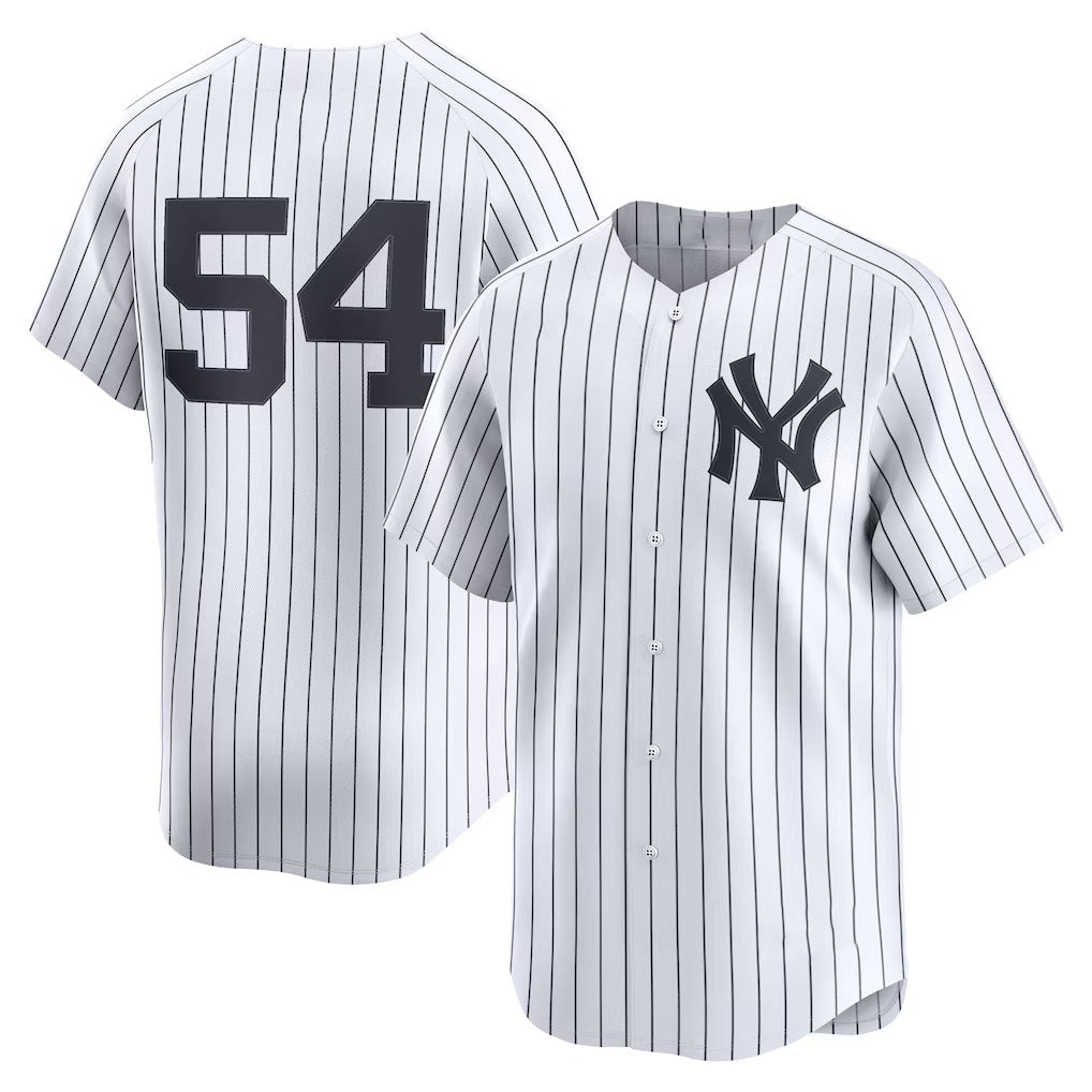 New York Yankees #54 Max Fried White CONTON Home Limited Player Jersey