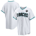 Arizona Diamondbacks Blank White White CONTON 2023 World Series Cool Base Stitched Jersey