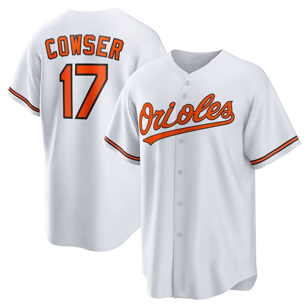 Baltimore Orioles #17 Colton Cowser White CONTON Home Replica Jersey