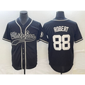 Chicago White Sox #88 Luis Robert Black CONTON Cool Base Stitched Jersey 2