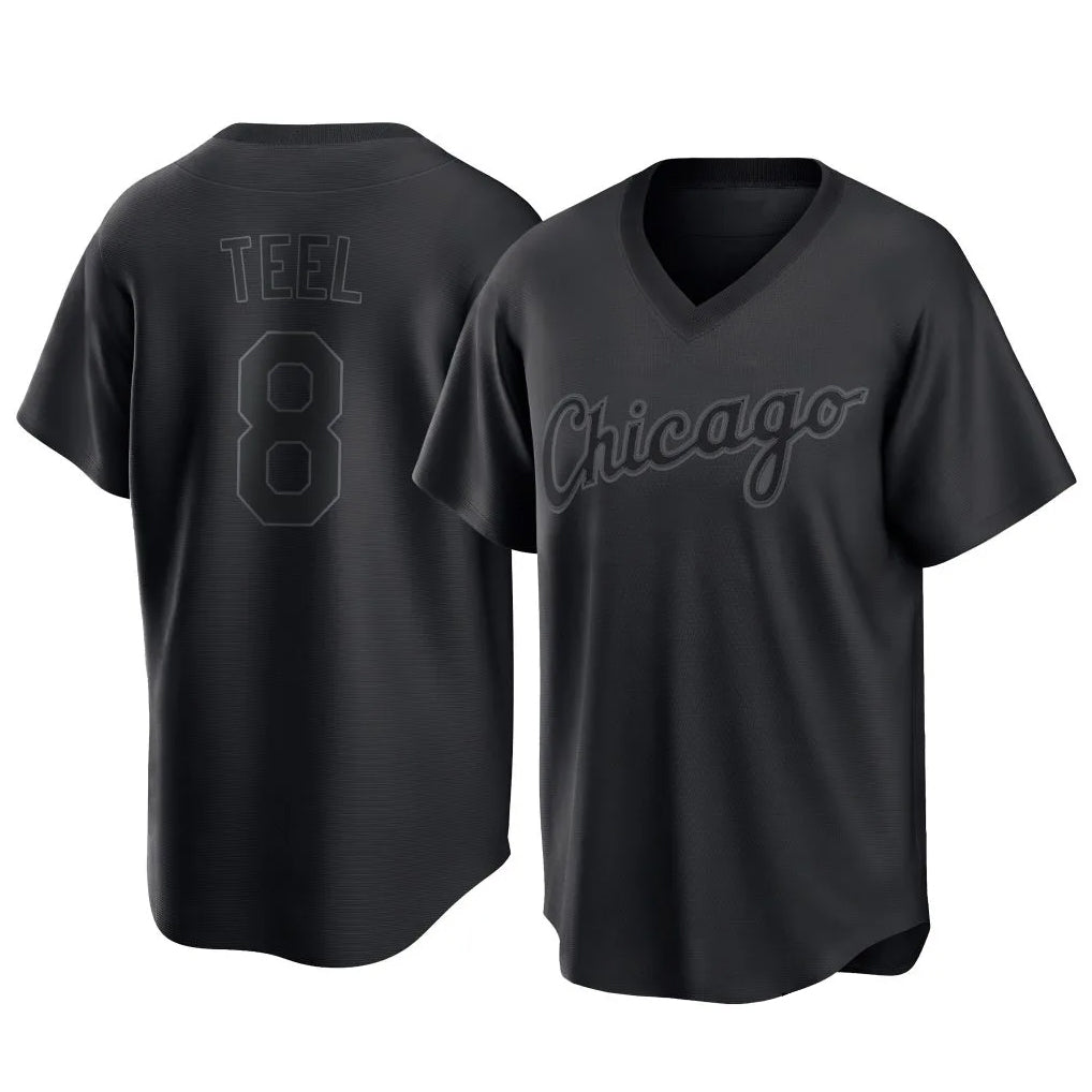 Chicago White Sox #8 Kyle Teel Player Black CONTON T-shirt Home Game Stitched Jerseys
