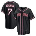 Boston Red Sox #7 Masataka Yoshida Player Black CONTON Out Home Game Stitched Jerseys