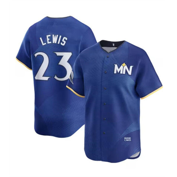 Minnesota Twins #23 Royce Lewis Royal CONTON 2024 City Connect Limited Stitched Jersey