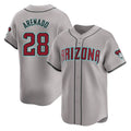 Arizona Diamondbacks #28 Nolan Arenado Player Gray CONTON Road Limited Home Game Stitched Jerseys