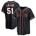San Francisco Giants #51 Jung Hoo Lee Black CONTON Out Stitched Jersey