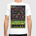 Video Games, Crew Neck, Baggy, Summer, Casual, Tshirts