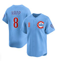 Chicago Cubs #8 Ian Happ Blue CONTON 2024-25 2nd Alternate Limited Stitched Jersey