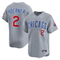 Chicago Cubs #2 Nico Hoerner Player Gray CONTON Road Limited Home Stitched Jerseys