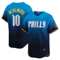 Philadelphia Phillies #10 J.T. Realmuto Blue CONTON 2024 City Connect Limited Player Jersey