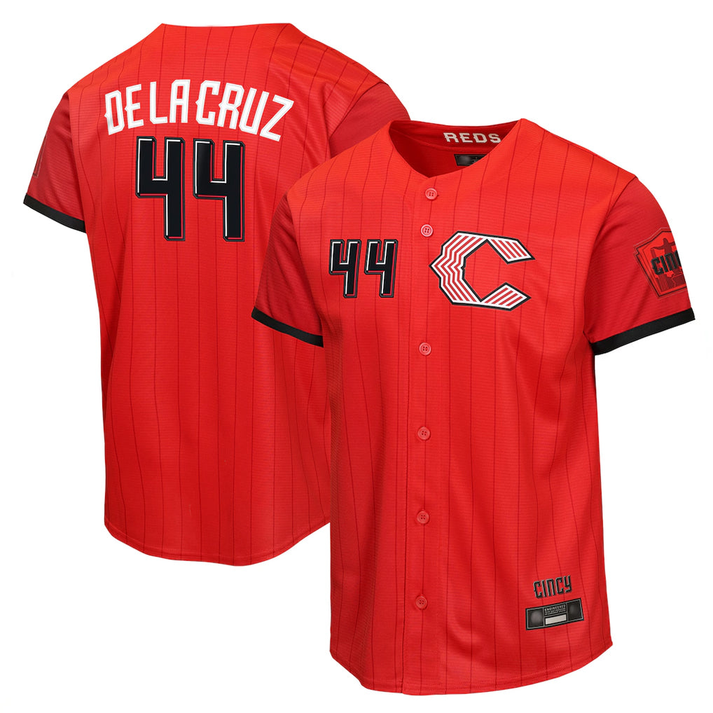 Cincinnati Reds #44 Elly De La Cruz Player Red CONTON 2026 City Connect Limited Home Stitched Jerseys