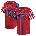 Baltimore Orioles #6 Ryan Mountcastle Player Red CONTON Independence Day Vapor Premier Limited Home Game Stitched Jerseys