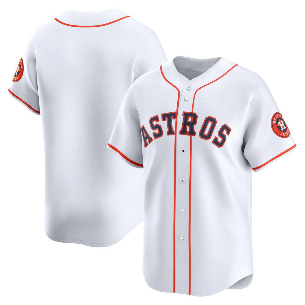 Houston Astros White CONTON Home Limited Jersey