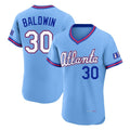Atlanta Braves #30 Drake Baldwin Player Powder Blue CONTON 2026 City Connect T-shirt Limited Elite Home Game Stitched Jerseys