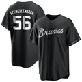 Atlanta Braves #56 Spencer Schwellenbach Player Black CONTON Home Game Stitched Jerseys