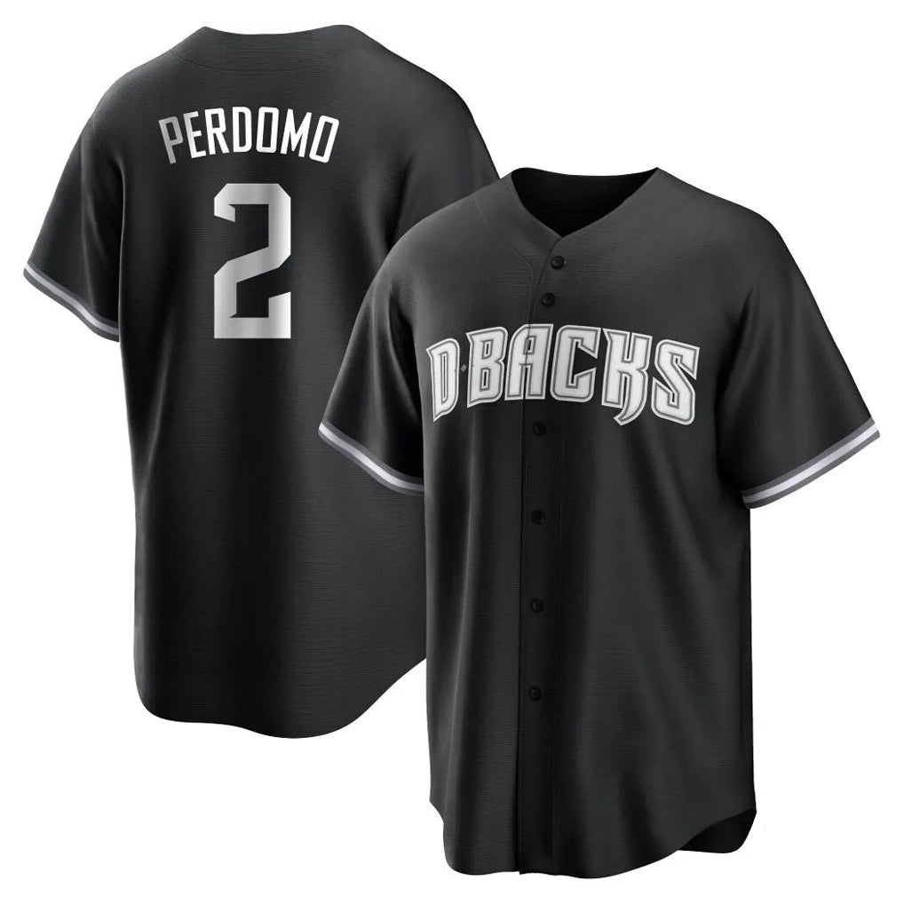 Arizona Diamondbacks #2 Geraldo Perdomo Player Black CONTON Game Home Stitched Jerseys