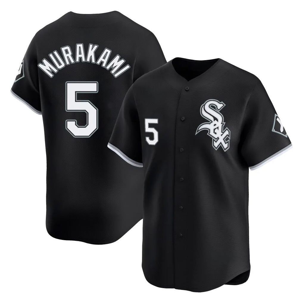 Chicago White Sox #5 Munetaka Murakami Player Black CONTON Limited Home Stitched Jerseys