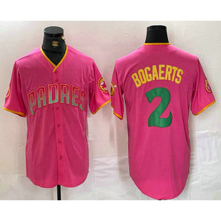 San Diego Padres #2 Xander Bogaerts Pink CONTON Fashion Jersey