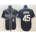 Chicago White Sox #45 Michael Jordan Black CONTON Cool Base Stitched Jersey