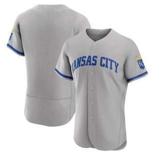 Kansas City Royals Blank Grey CONTON Flex Base Stitched Jersey