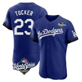 Los Angeles Dodgers #23 Kyle Tucker Player Royal CONTON World Series City Connect Elite Home Stitched Jerseys