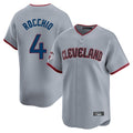 Cleveland Guardians #4 Brayan Rocchio Player Gray CONTON Road Limited Home Game Stitched Jerseys
