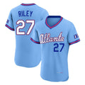 Atlanta Braves #27 Austin Riley Player Powder Blue CONTON 2026 City Connect T-shirt Limited Elite Home Game Stitched Jerseys