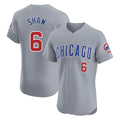 Chicago Cubs #6 Matt Shaw Player Gray CONTON Road Limited Elite Home Stitched Jerseys