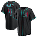 Arizona Diamondbacks #4 Ketel Marte Black CONTON Alternate Replica Jersey