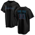 Custom Miami Marlins Black CONTON Alternate Replica Jersey