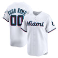 Custom Miami Marlins White CONTON Home Limited Jersey