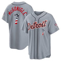Detroit Tigers #7 Kevin McGonigle Gray CONTON USA 250 Fourth of July Road Stadium Jersey