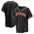Houston Astros Blank Player Black CONTON Fashion Out Home Game Stitched Jerseys