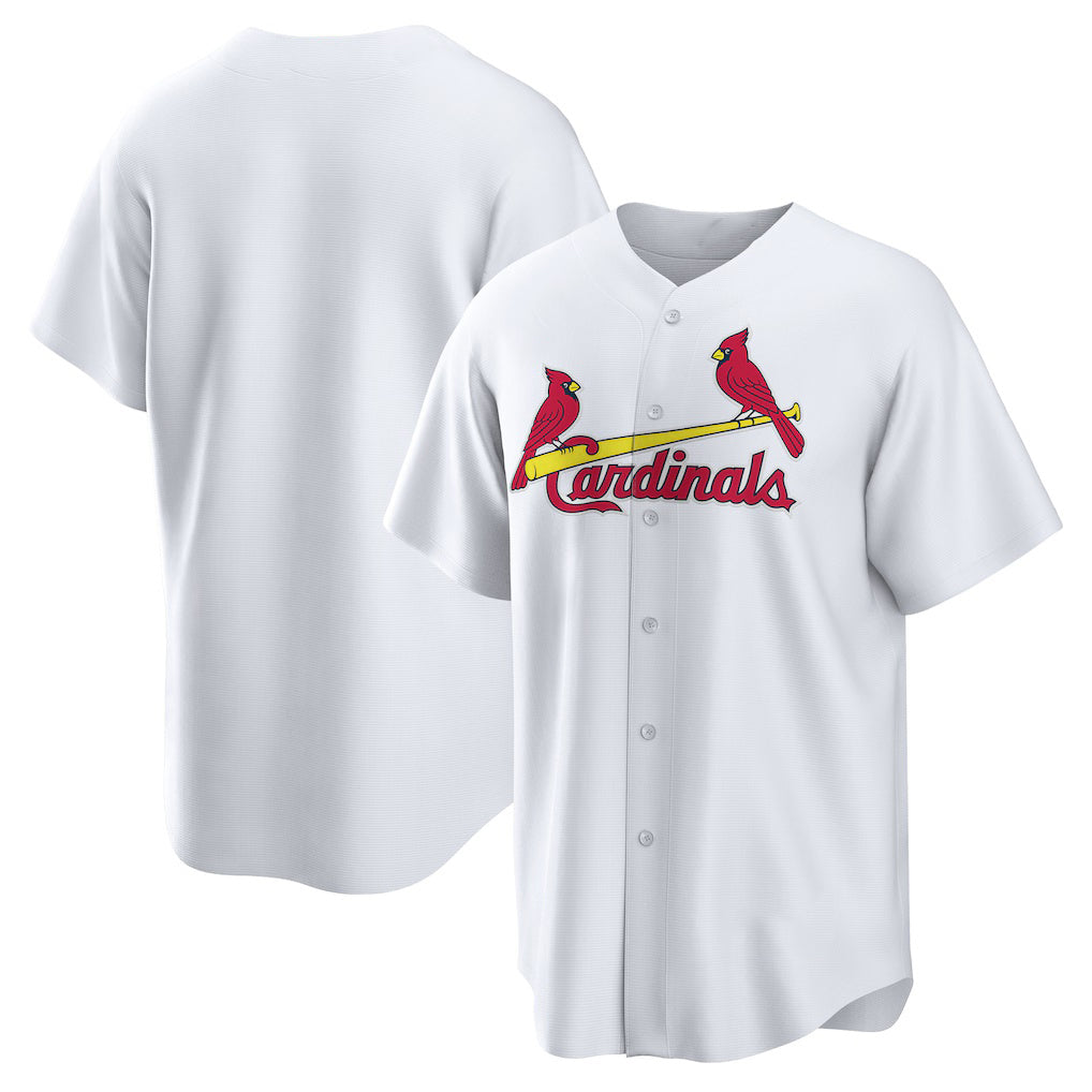 St. Louis Cardinals White CONTON Home Replica Team Jersey