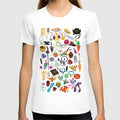 Animation, Crew Neck, Baggy, Summer, Casual, Tshirts
