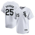 Chicago White Sox #25 Andrew Vaughn Player White CONTON Stripe Limited Home Stitched Jerseys