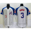Atlanta Braves #3 Dale Murphy Number White CONTON 2023 City Connect Flex Base Stitched Jersey 2