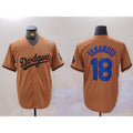 Los Angeles Dodgers #18 Yoshinobu Yamamoto Olive CONTON Cool Base Limited Stitched Jersey