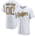 Custom Los Angeles Dodgers Active Player White CONTON 2022 All-Star Flex Base Stitched Jersey