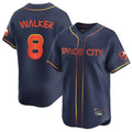 Houston Astros #8 Christian Walker Player Navy CONTON City Connect Home Limited Stitched Jerseys